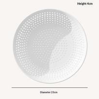 Pp Perforated Steaming Plate High Temperature Resistance Easy Clean For Home Kitchen Steaming Dumplings white