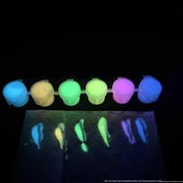 Luminous Fluorescent Rose Glow Acrylic Paint for Hand-Painting Clothes, Shoes, Dolls, and Graffiti blue