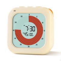 Visual Timer for Kids, Study Time Management Clock, Quiet Alarm, 3Color Light Reminder, Digital white