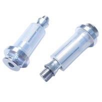Handlebar End Anchor Bush Guard/Mirror Mount Motocross Enduro Trial Adventure Bike Aluminum Billet Aftermarket white