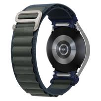 for Samsung Galaxy watch 7 Strap 4/5/6/5 Pro/classic 44mm 40mm No Gaps Nylon Alpine Sport correa bracelet Galaxy watch 6 band Galaxy watch 7 40mm gray