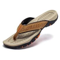 Men's Thong Sandals for Indoor & Outdoor Beachwear 45 beige