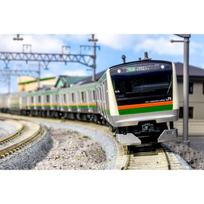 KATO N Gauge E233-3000 Series Tokaido Line Ueno Tokyo Line Additional Set A 4-Car 10-1268 Railroad Model Train Green 1/150 black