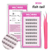 Lash Clusters Set No Glue Needed Self Adhesive Eyelashes Korean Makeup Natural Look Wispy Individual Eyelashes New Manga Lashes white
