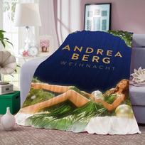 Dainininkė A-andrea Berg Antklodė Šilta Ir Minkšta Tinka Miegamajam Svetainei Sofa-lova Biurui Kelionėms Stovyklavimui 50x60in