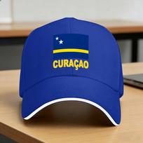 Curacao Soccer Casual Baseball Cap Spring  Trucker Hat High Quality Tennis Skate Snapback Cap Unisex Unisex Vintage Baseball Caps One Size blue