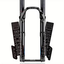 2 vnt. RockShox Judy MTB šakės lipdukai, vandeniui atsparūs viniliniai lipdukai, kalnų dviračio priekinės šakės dekoratyviniai lipdukai a set-1 gray