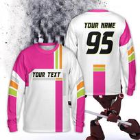 Personalized Rider Name Number Motocross Long Sleeve Shirt Custom Color Dirt Bike 3D Printed T Shirt Mens Racing Team T-shirt M black