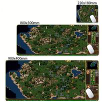 Classic Game Heroes Of Might And Magic Map Mouse Pad Large NonSlip Rubber Soft Mousepad Gamer Desktop Stitched Edges Desk Mats 800x300x2mm black
