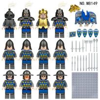 A Variety Of Children'S Assembled Small Particle Building Block Toys 8142 Medieval Lion King Minifigure height 4.5cm