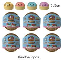 Realistic Mini Dumpling Squeeze Toy With Bamboo Steamer Soft Tpr Dough Ball Decompression Fidget Toy Creative Funny Gift brown