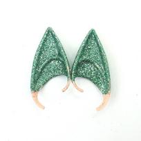 Elf Ears Latex Cosplay Props Party Fantasy City Sharp Ears Elfear One size blue