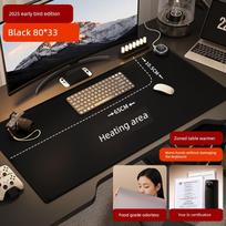 Zoned Heating Keyboard and Mouse Pad, Office High-Tech Winter Oversized Warm Desk Mat with Right Switch, Constant Warm Water Pad [Partitioned Version] Heating Pad Partitioned juoda
