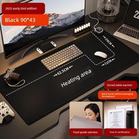Zoned Heating Keyboard and Mouse Pad, Office High-Tech Winter Oversized Warm Desk Mat with Right Switch, Constant Warm Water Pad [Partitioned Version] Heating Pad Partitioned juoda