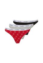 Calvin Klein Underwear Siaurikės margai pilka / raudona / juoda / balta