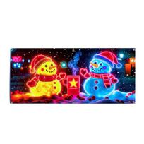 UV spindulių aktyvuojamas Kalėdinis garažo durų uždangalas Fluorescencinis 2D plokščias Kalėdinis durų baneris Apšviestas šventinis animacinis fonas Kalėdų patalpų ir lauko sienų dekoravimui M B