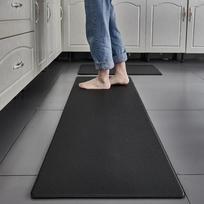 PVC plaunamas virtuvės kilimėlis Pilkas vinilinis neslystantis kilimas vandeniui atsparus aliejui ilgas kilimėlis grindims Balkonui Skalbimo kambario įėjimo durų kilimėlis 45x75cm gray