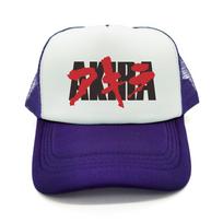 Anime Japanese Akira Trucker Cap Unisex Funny Hat Baseball Cap Cool Summer Unisex Mesh Net Caps MZ-568 white