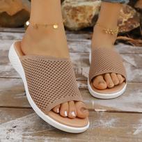 Women's Summer Platform Casual Slide Sandals Lightweight Breathable Mesh Upper Slip On Thick Sole Comfortable Footwear 43