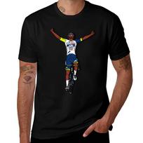 Biniam Girmay Giro 2022 - Stage 10 Victory T-Shirt Summer Print Short Sleeve Tee L juoda