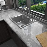60cmx2m Kitchen Countertop Wall Stickers Oil-proof Self-Adhesive Tile Wallpaper Heat-resistant Waterproof Stove Renovation Film