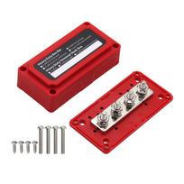300A for DC 48V High Current Black Red for Shell Power Distribution Block Busbar Box Bus Bar Box Board Heavy Duty Busbar red