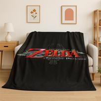 Klasikinis žaidimas Z-Zelda Animacinis personažas Link Flanelinis pledas Minkštas šiltas pledas miegamojo svetainės lovos kelionės stovyklavimo iškylos 75x90cm