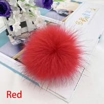 12cm Coloful False Hairball Hat Ball Fur Pompom Fake Fox Fur Shoes Ball Pom Pom DIY Handmade Hat Clothing Accessories 12cm gray