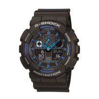 Casio GA-100-1A2 Men's G-Shock Quartz Black/Blue black