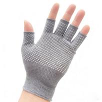 Half Finger Knit Gloves Breathable Sunscreen Anti-slip Cycling Fishing Gloves Men Women Touchscreen Outdoor Sport Gloves gray