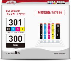 Compatible Canon Ink Cartridge for PIXUS BCI-301+300/5MP TS7530, High-Yield juoda
