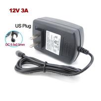 12V 1A 2A 3A US Plug AC 110V 220V to DC Power Supply Charger 1000ma 2000ma 3000ma lighting Transformer USA travel Adapter 5.5mm 12V 3A juoda