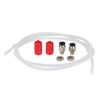 Complete Filaments Dryer Box Tubing Set for 3D Printers with Secure Quick Connects and Sealing Caps 1 red