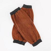 1 Pair Portable Welding Arm Guard Pu Leather Welding Sleeves Heat Resistant Flame Retardant Arm Protection For Industrial Work brown