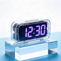 DIY LED Digital Clock Kit - Voice-activated Microcontroller Practice None