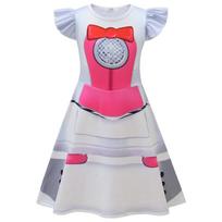 26298 Kids Girls Five Nights at Freddy's Printed Ruffle Sleeveless Dress 150 balta
