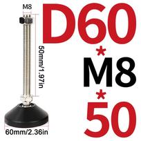 1Pcs M8 M10 M12 Leveling Foot Cup Swivel Base Universal Adjustment Feet  Factory Use D60*M8*50