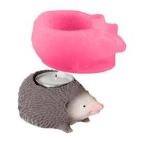 Hedgehog Mould Plasters Molds Baking Molds Candle Molds Silicone Molds Chocolate Molds Castings Molds Puddings Mould 1 pink