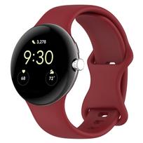 Oficialus silikoninis dirželis Google Pixel Watch 4/3 45mm 41mm Sportinis apyrankės dirželis Google Pixel Watch 2/1 Vyrams/Moterims Pixel Watch 2-1 vyno raudonos spalvos