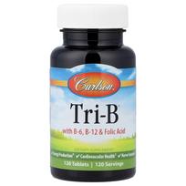 Carlson Labs Tri-B with B-6, B-12 & Folic Acid, 120 Tablets
