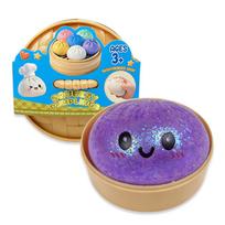 Hot Simulation Flash Dumpling Squishy Ball Slow Rebound Soft Pinch Decompression Home Office Decorat Adults Birthday Gift blue