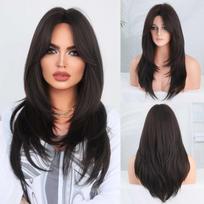 Garbanotas perukas su kirpčiukais Sintetinis šviesiaplaukis garbanotas perukas juodaodėms moterims Natūralių plaukų Cosplay vakarėliui atsparus karščiui MW9039-805 beige