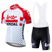 LOTTO Cycling Jersey Bib Shorts Set Men Women Breathable Performance Bike Outfit XXXL