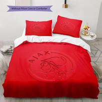 AFC Ajax Pattern Bedding,Quilt Set Quilt Cover Pillowcase Home Birthday Gift(1 * duvet cover + 2 * pillowcase, without core) 200x220cm