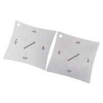 2 vnt./rinkinys Nerūdijančio plieno gitaros įpjovos spindulio matuokliai Fingerboard spinduliui matuoti Gitaros kaklelio Fingerboard įrankių liniuotė white