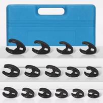 Automotive Repair Tools 19Pcs Wrench Crowfoot Wrench Set Flare Nut Wrench black