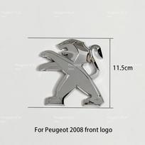 Tinka Peugeot 2008 Priekinės variklio dangčio grotelių emblema Logotipas Galinės bagažinės emblemos Automobilio priedai
