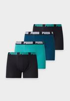 PUMA Boxer trumpikės 'EVERYDAY' tamsiai mėlyna / turkio spalva / juoda / balta