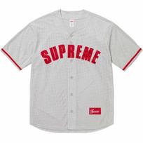 Supreme Ultrasuede Mesh Baseball Jersey 'Black' Men's SUP-SS24-210 S red