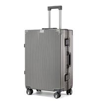 Churong Hardside Spinner Luggage with Aluminum Frame gray